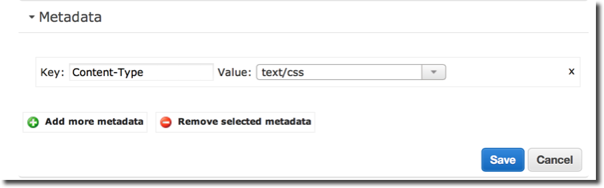 S3 Metadata settings